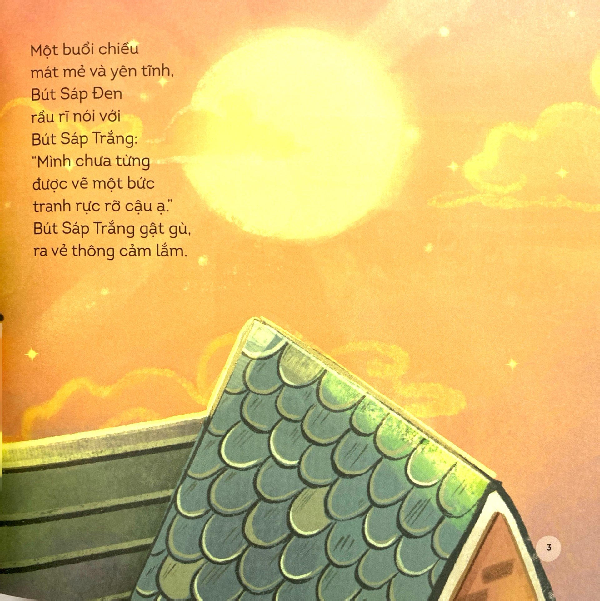 những người bạn đồ dùng học tập - nỗi buồn của bút sáp đen và bút sáp trắng