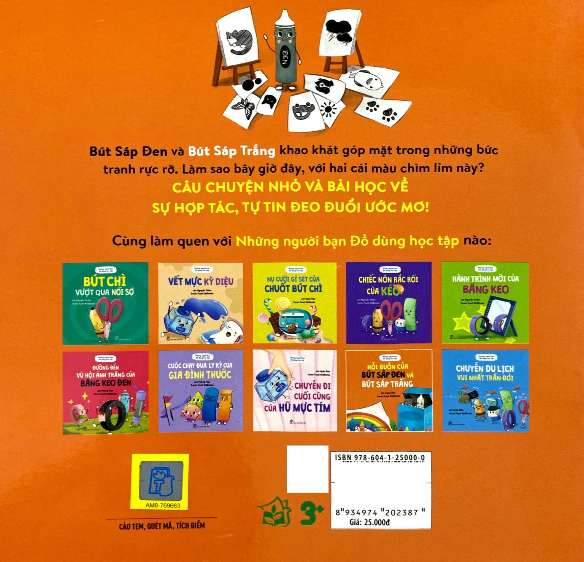 những người bạn đồ dùng học tập - nỗi buồn của bút sáp đen và bút sáp trắng