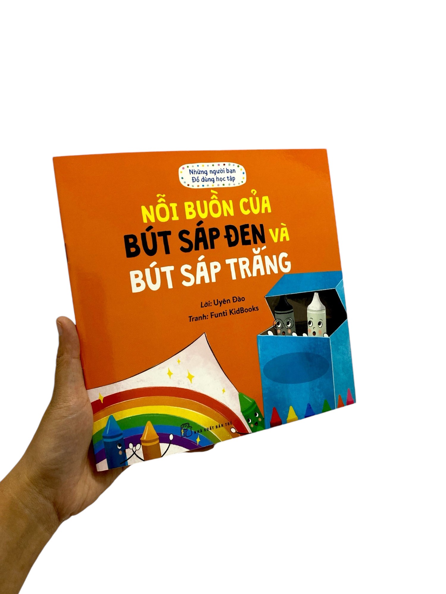 những người bạn đồ dùng học tập - nỗi buồn của bút sáp đen và bút sáp trắng