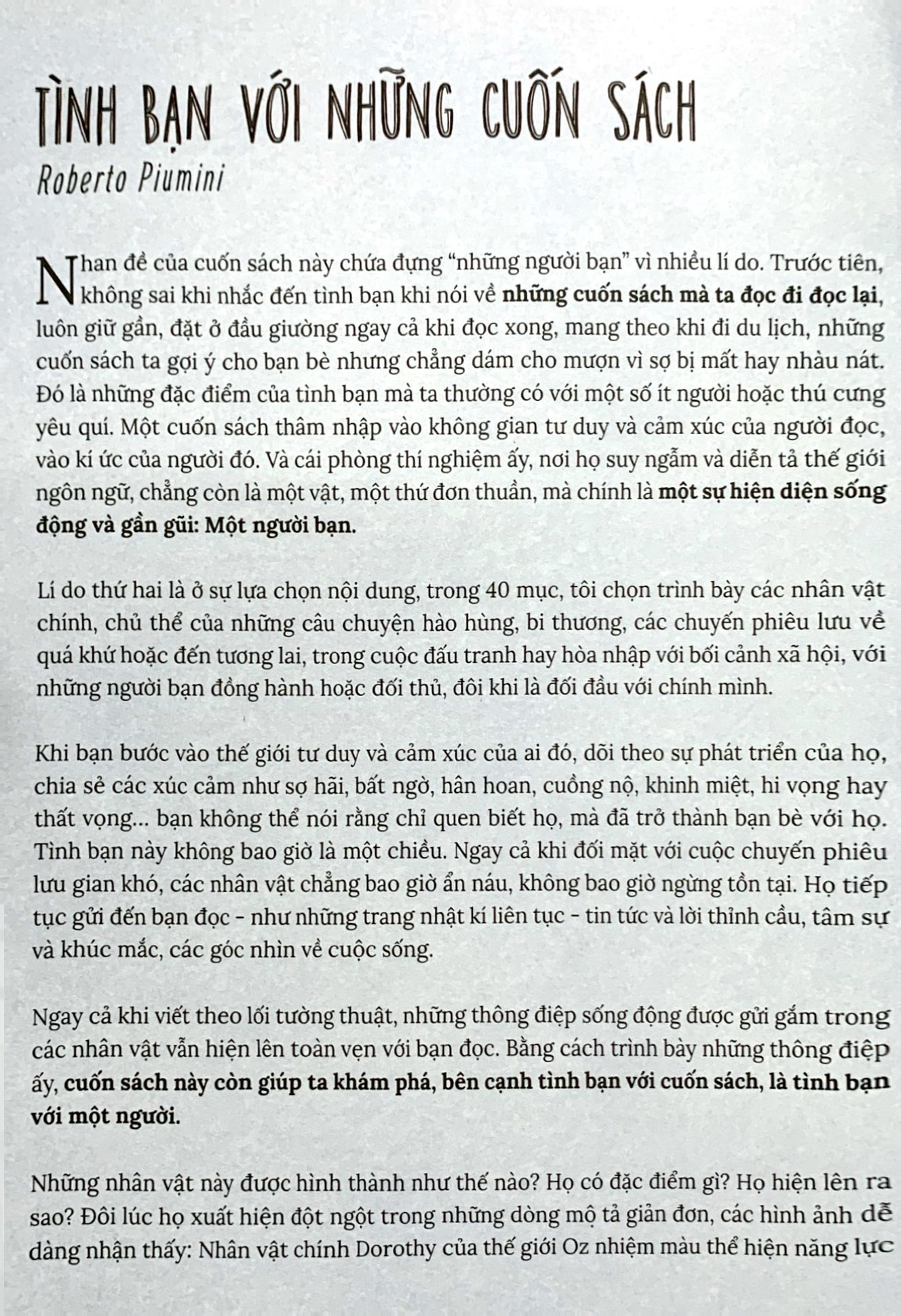 những người bạn từ trang sách