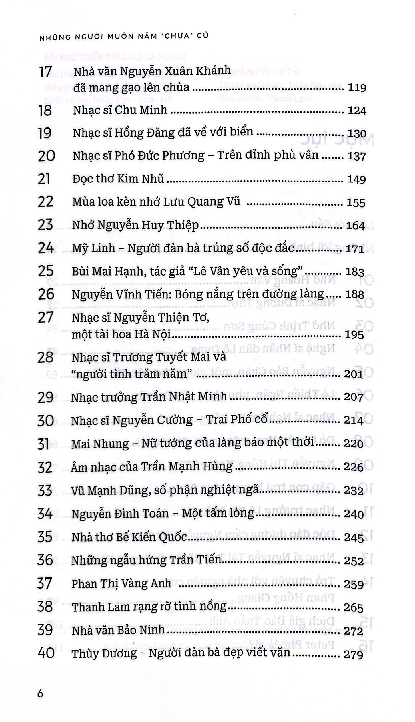 những người muôn năm “chưa” cũ