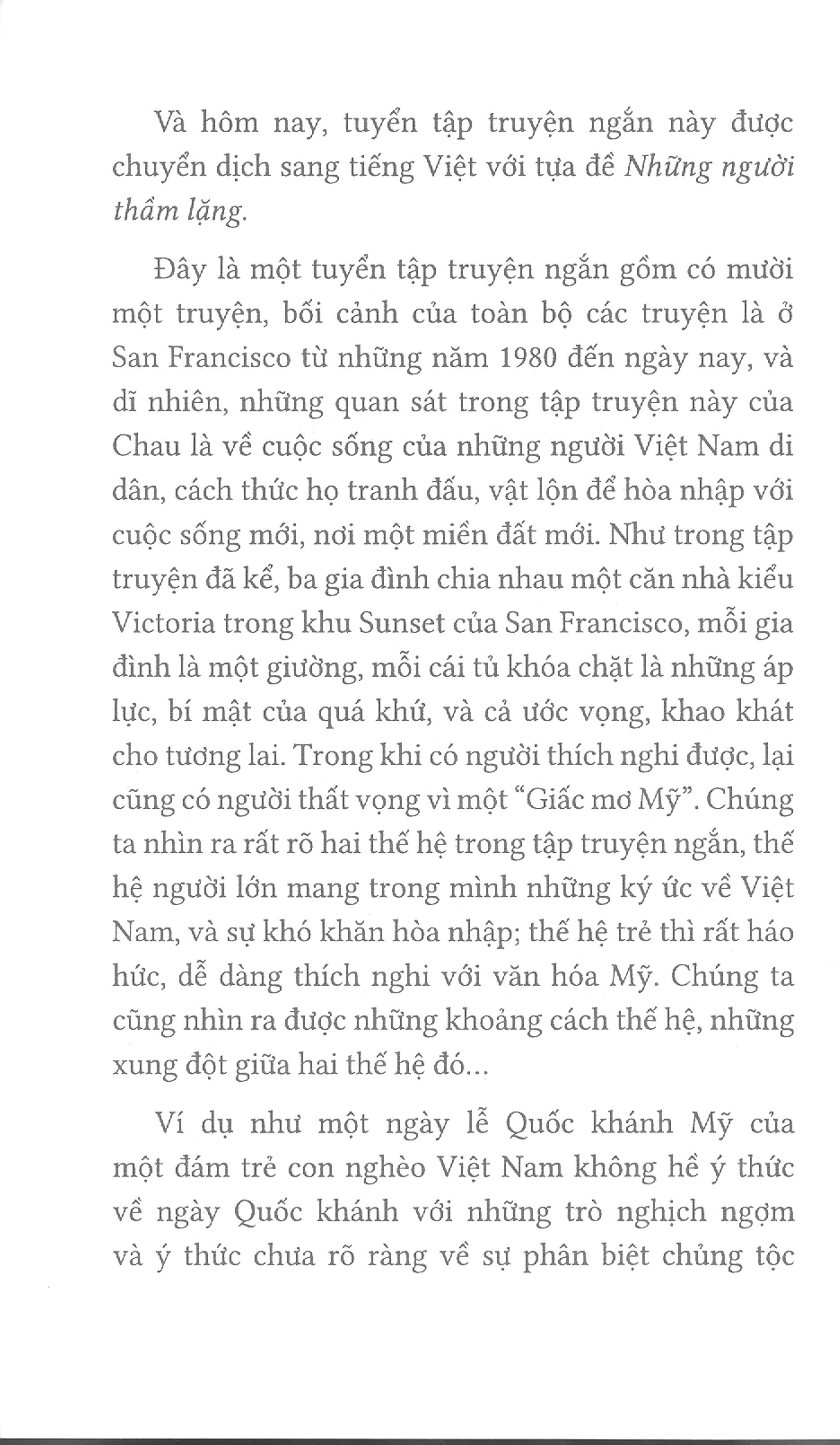 những người thầm lặng - quiet as they come