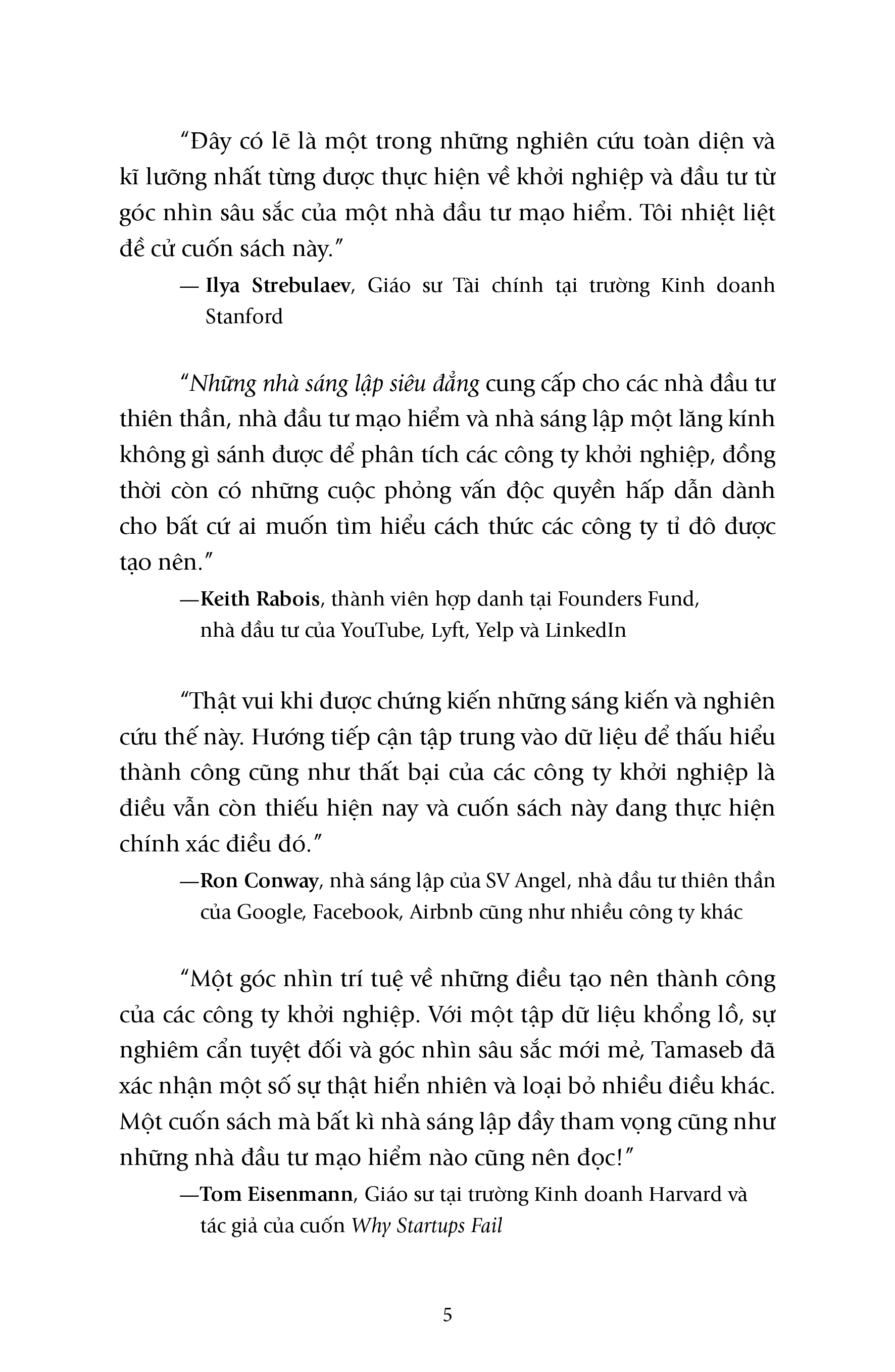 những nhà sáng lập siêu đẳng - dữ liệu tiết lộ điều gì về các công ty khởi nghiệp tỉ đô