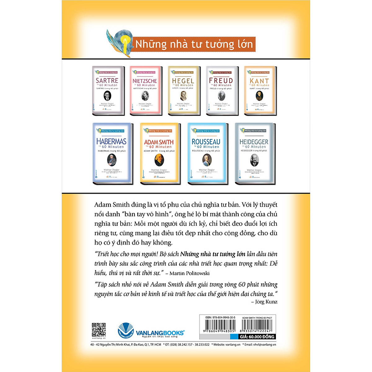 những nhà tư tưởng lớn - adam smith trong 60 phút