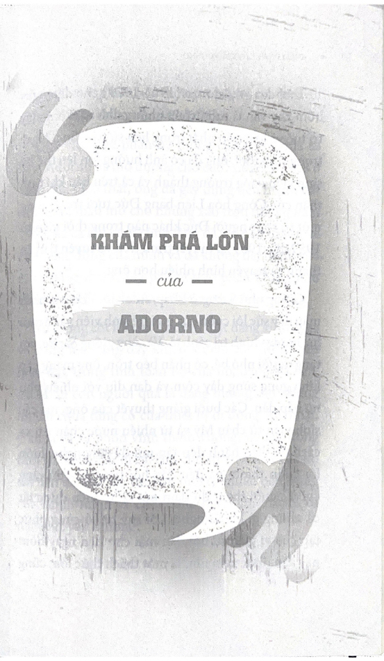 những nhà tư tưởng lớn - adorno trong 60 phút