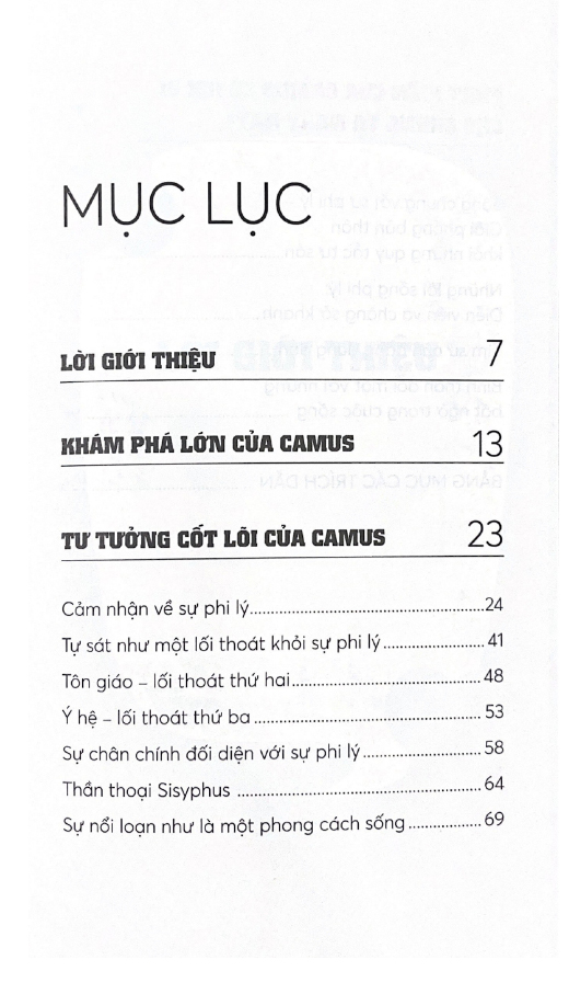 những nhà tư tưởng lớn - camus trong 60 phút