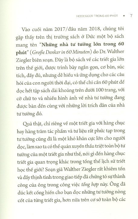 những nhà tư tưởng lớn - heidegger trong 60 phút