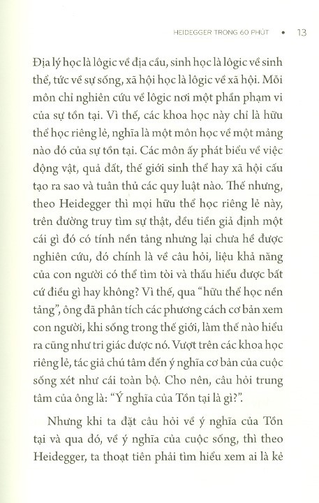 những nhà tư tưởng lớn - heidegger trong 60 phút
