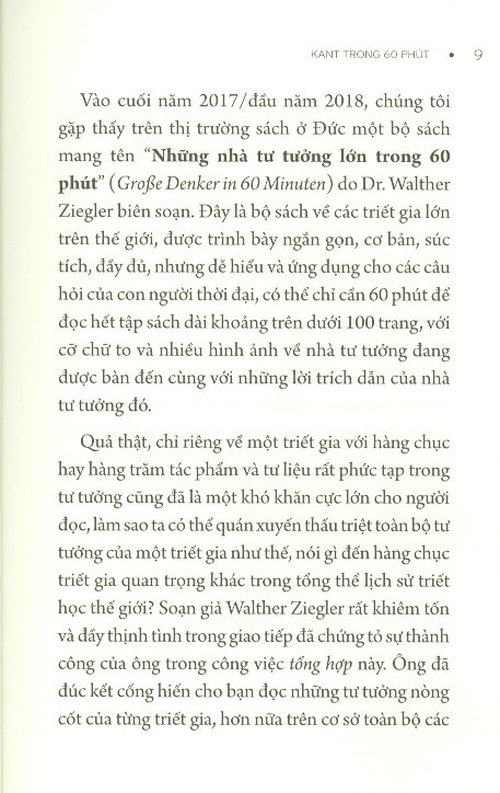 những nhà tư tưởng lớn - kant trong 60 phút