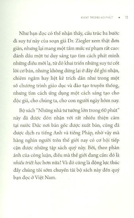 những nhà tư tưởng lớn - kant trong 60 phút