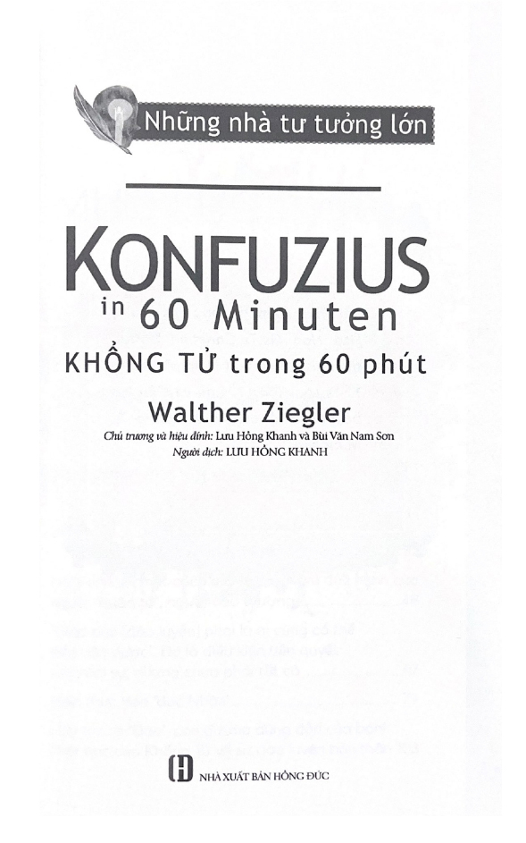 những nhà tư tưởng lớn - konfuzius trong 60 phút