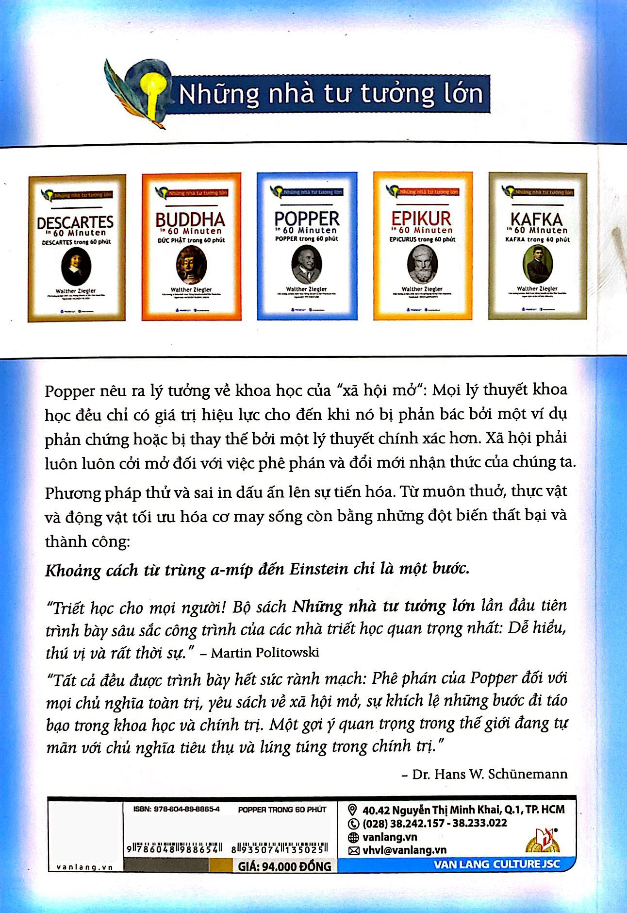 những nhà tư tưởng lớn - popper in 60 minuten - popper trong 60 phút