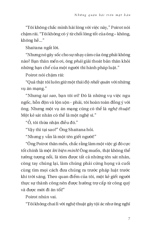 những quân bài trên mặt bàn - cards on the table