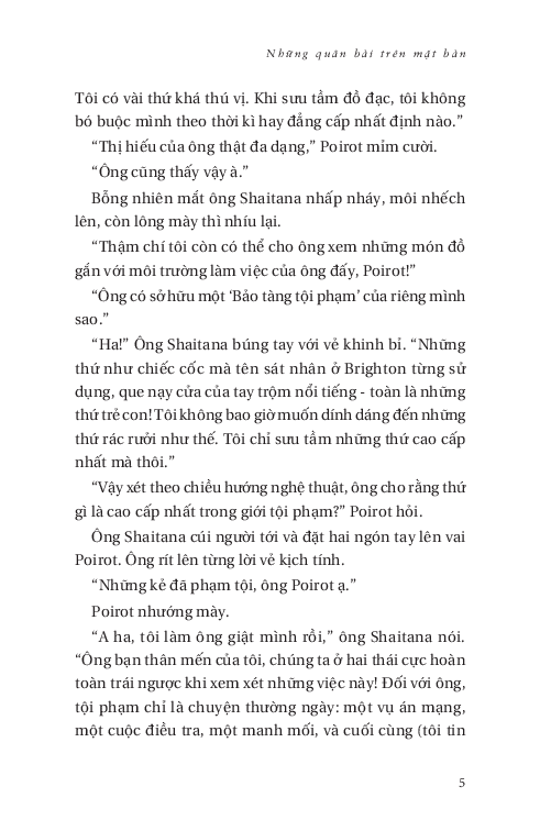 những quân bài trên mặt bàn - cards on the table