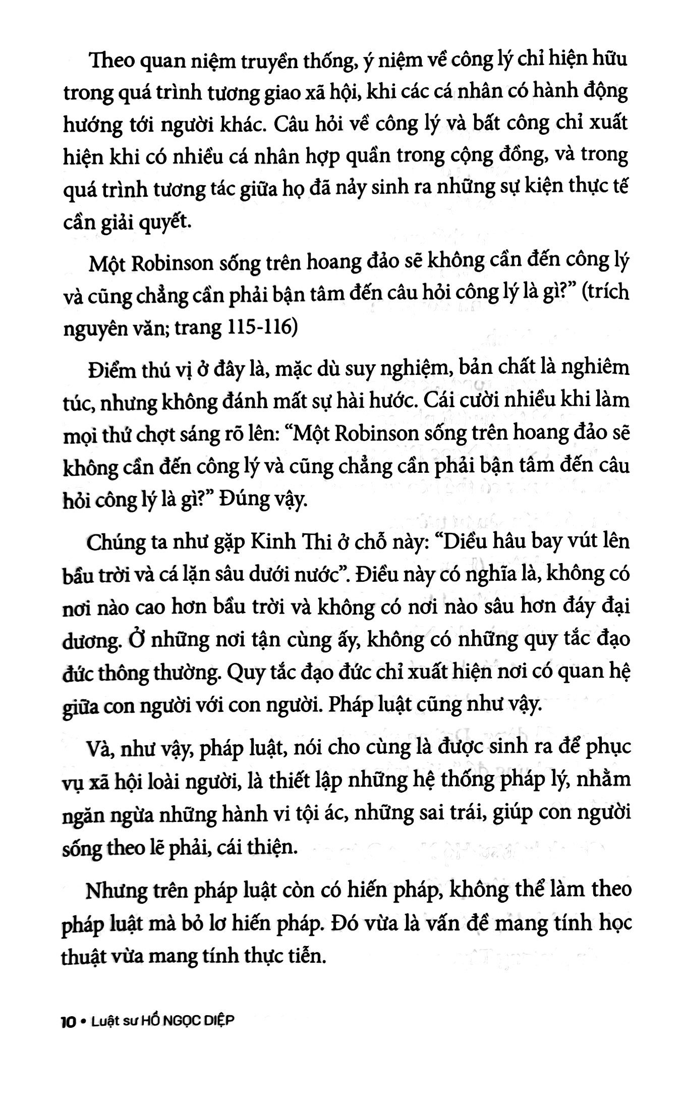 những suy nghiệm về luật pháp