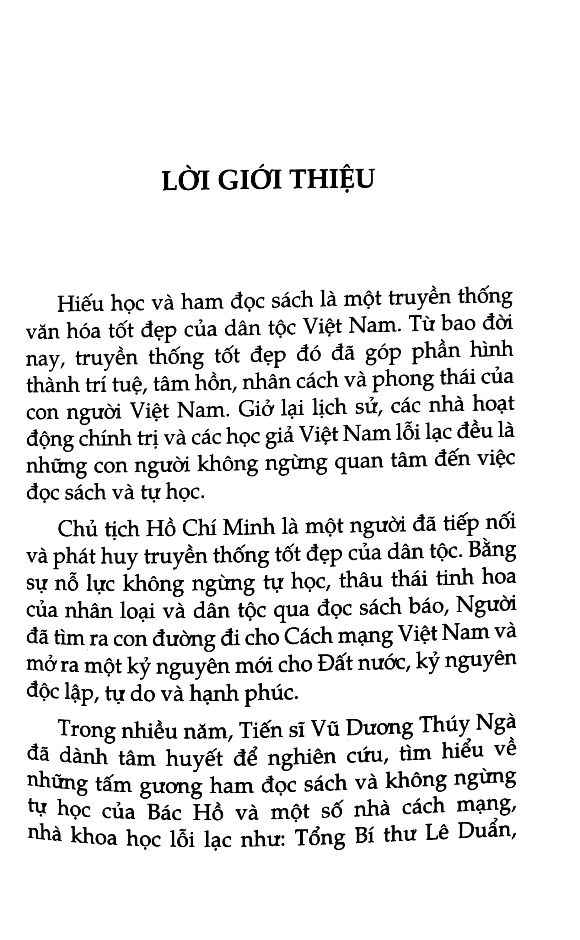 những tấm gương ham đọc sách và tự đọc thời đại hồ chí minh