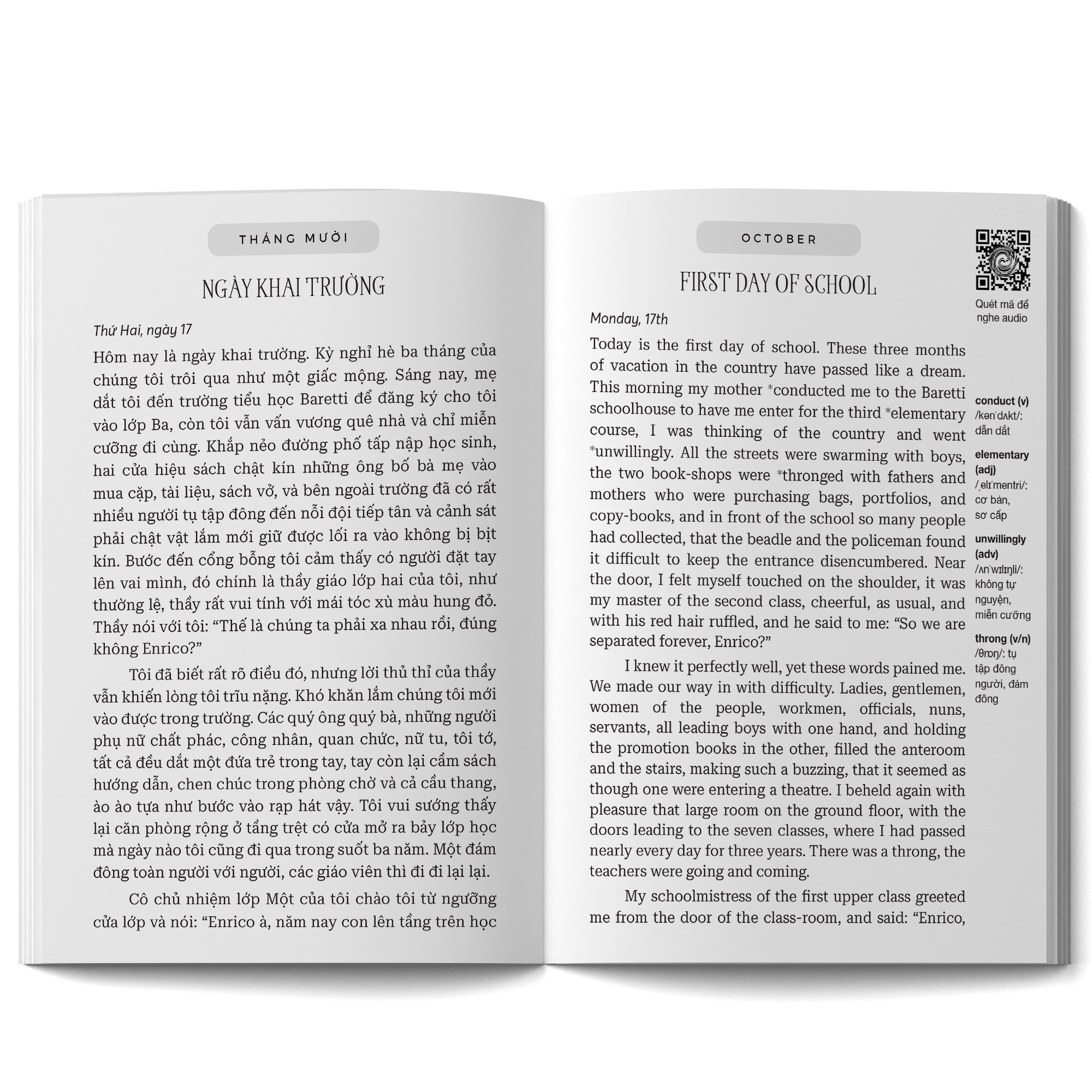 những tấm lòng cao cả - heart: an italian schoolboyℹs journal - song ngữ việt-anh