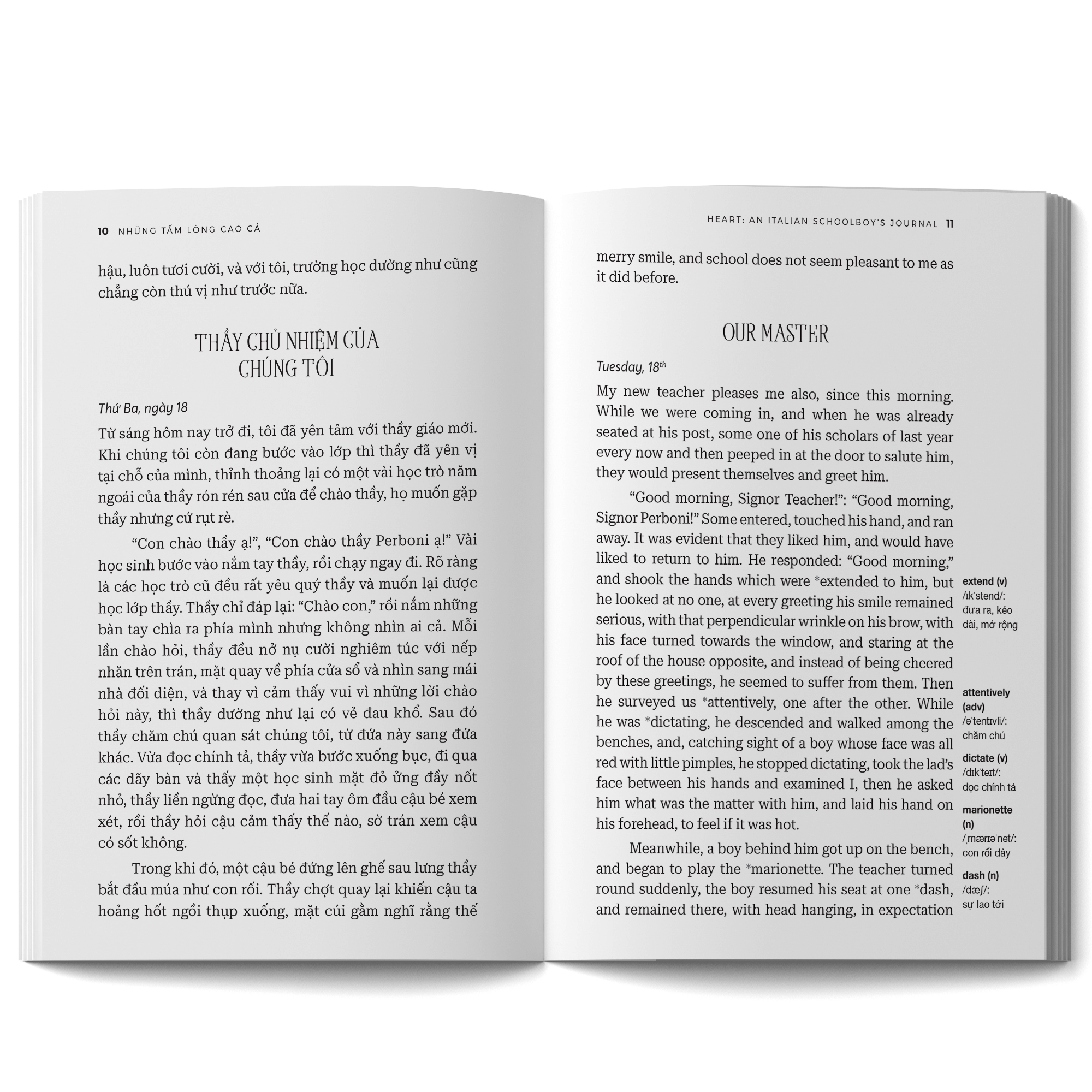 những tấm lòng cao cả - heart: an italian schoolboyℹs journal - song ngữ việt-anh