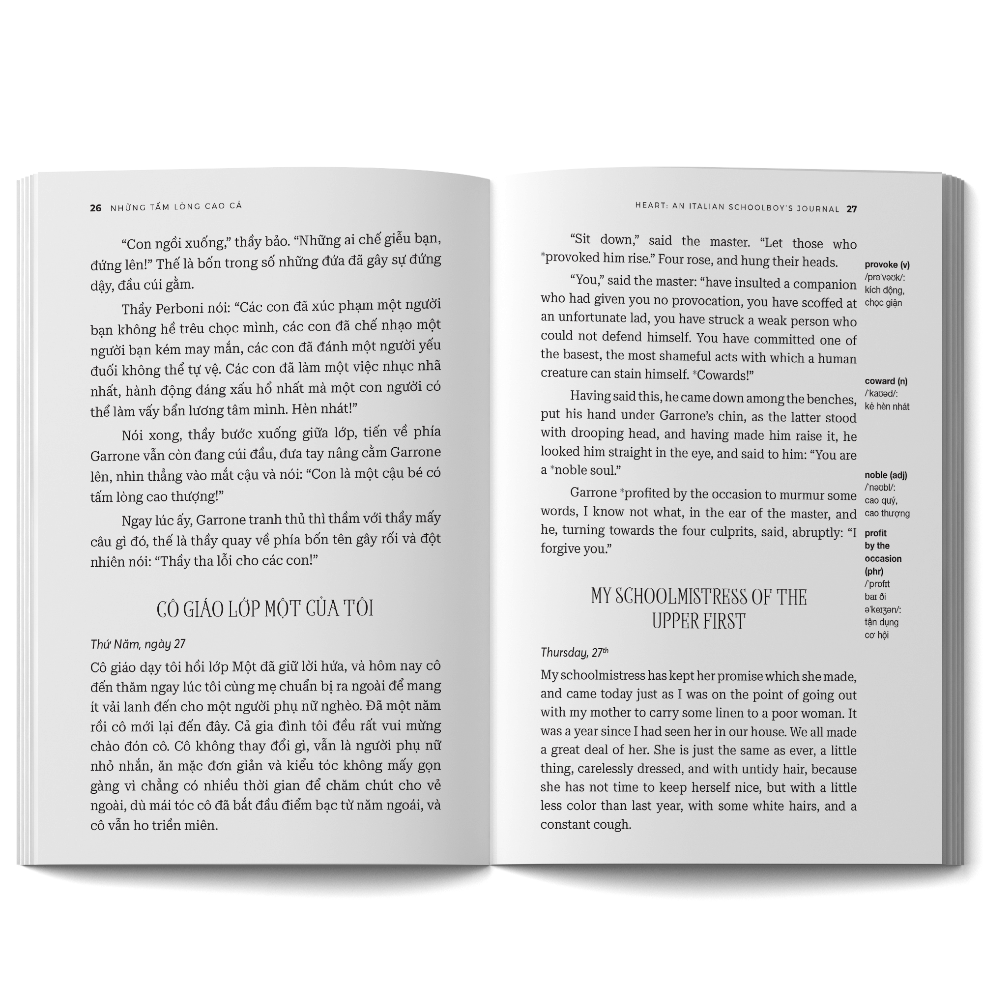 những tấm lòng cao cả - heart: an italian schoolboyℹs journal - song ngữ việt-anh