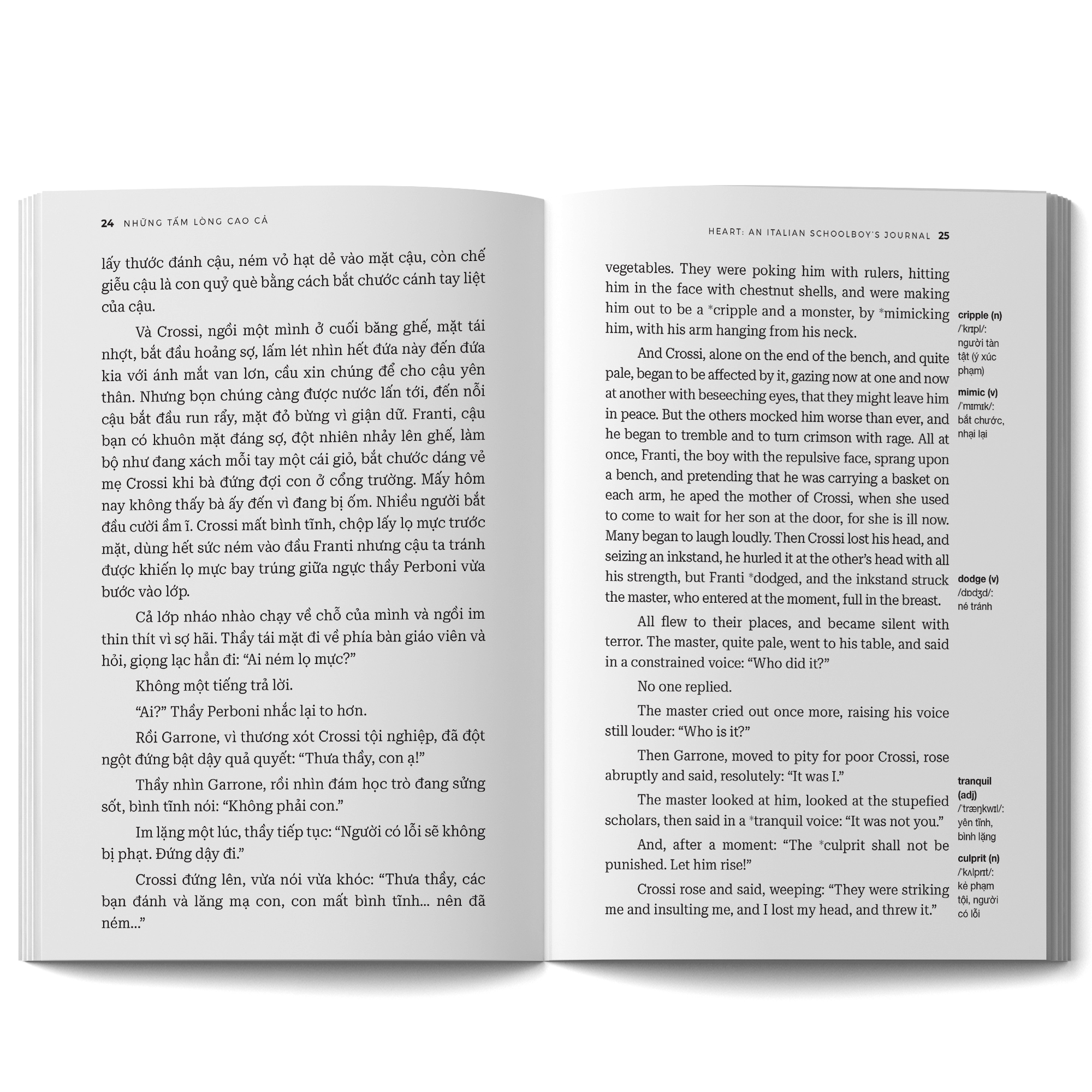 những tấm lòng cao cả - heart: an italian schoolboyℹs journal - song ngữ việt-anh