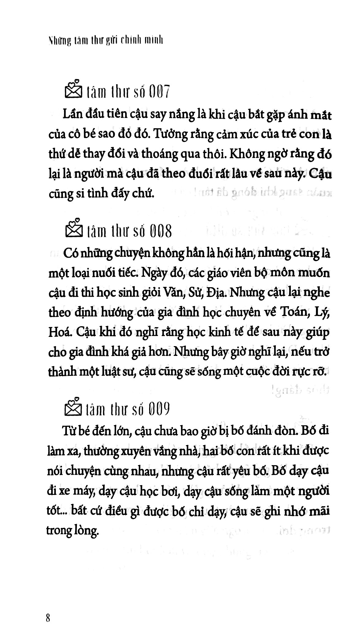 những tâm thư gửi chính mình