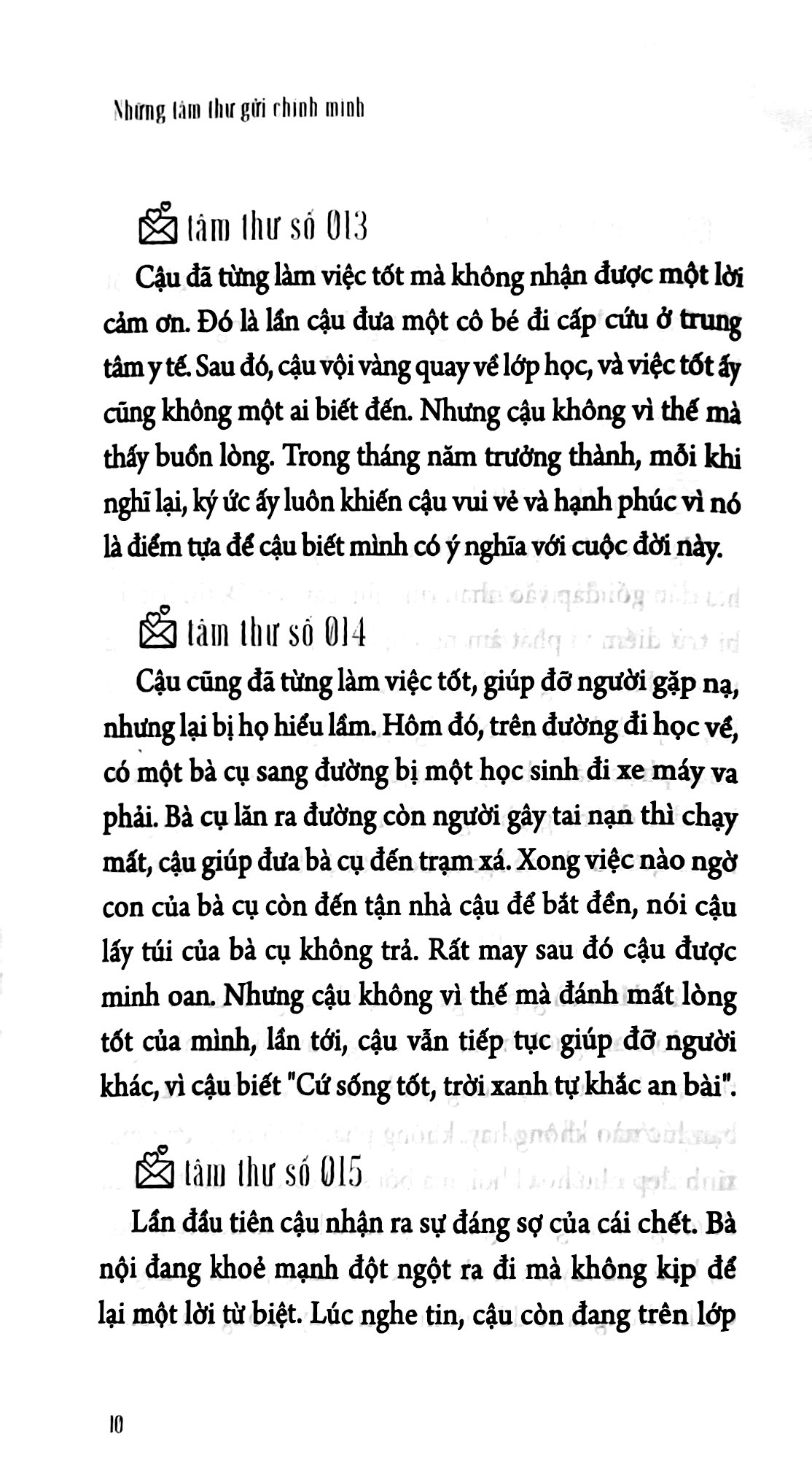 những tâm thư gửi chính mình