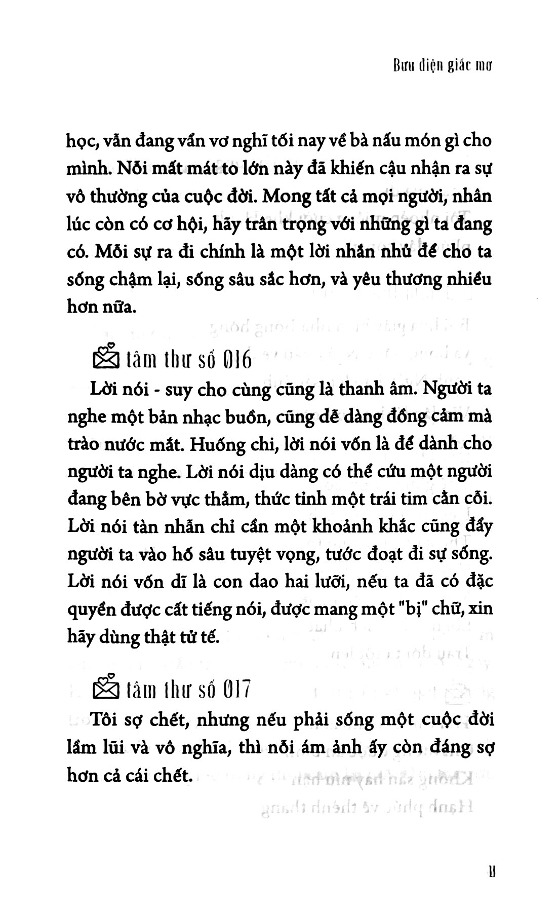 những tâm thư gửi chính mình
