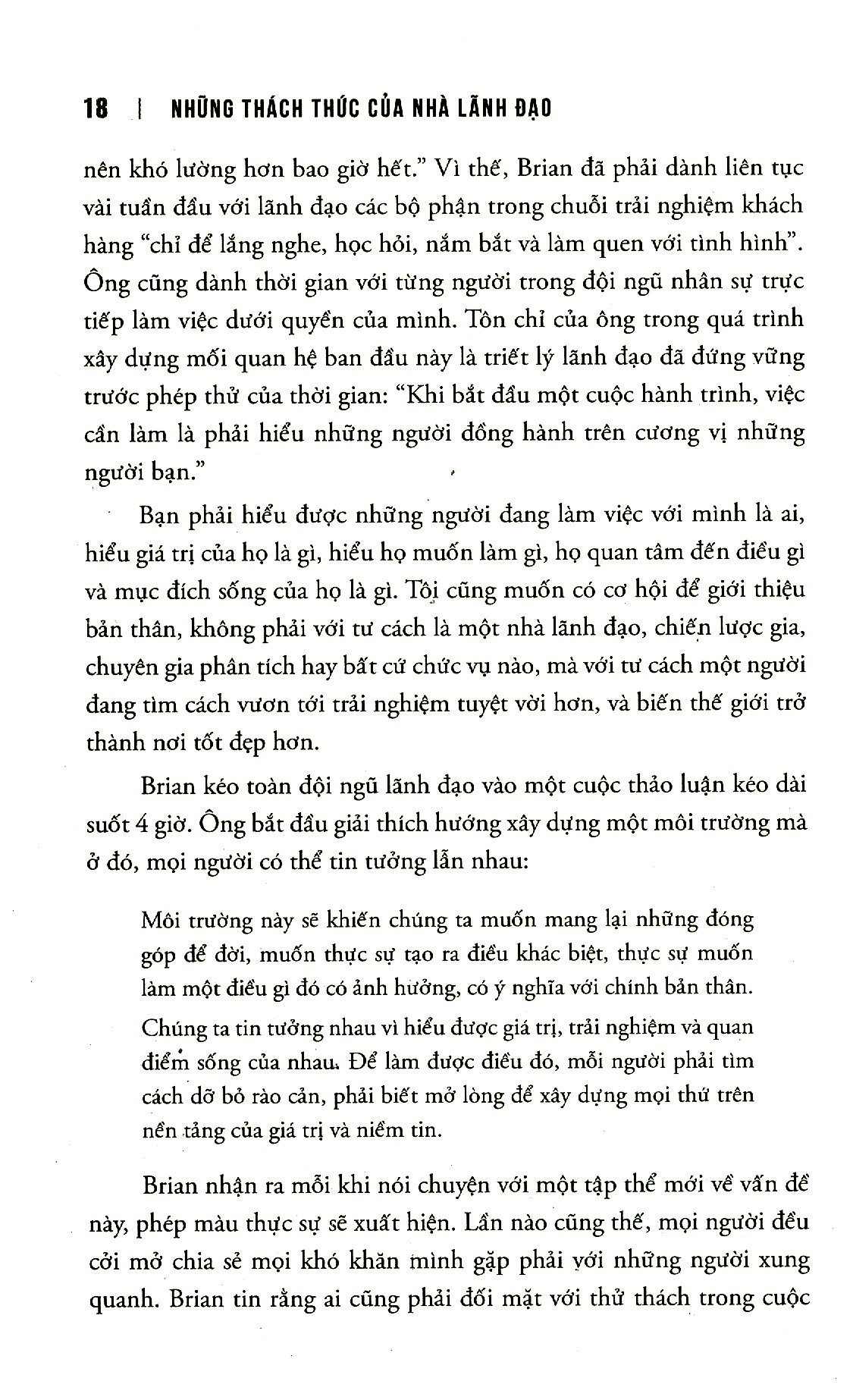 những thách thức của nhà lãnh đạo