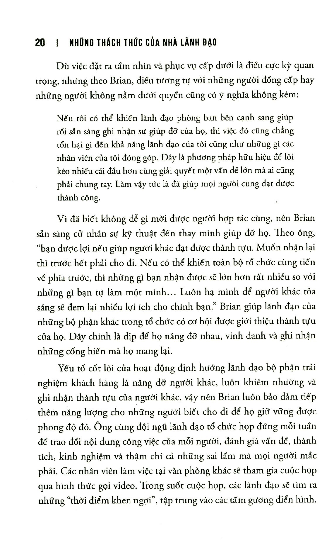 những thách thức của nhà lãnh đạo