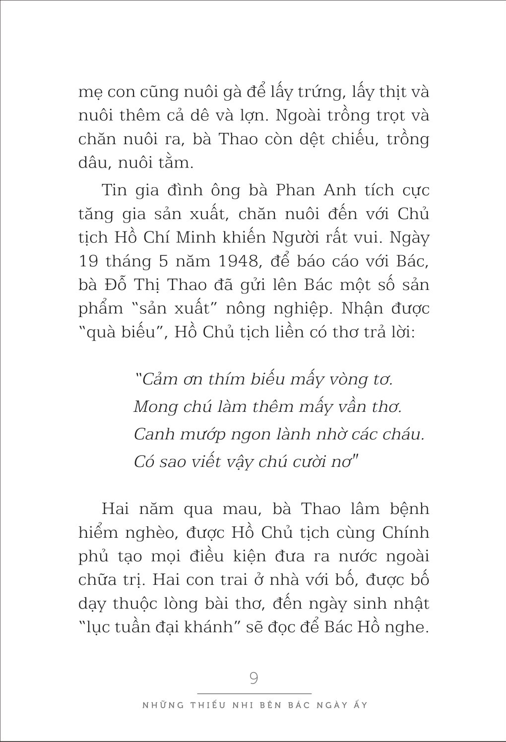 những thiếu nhi bên bác ngày ấy