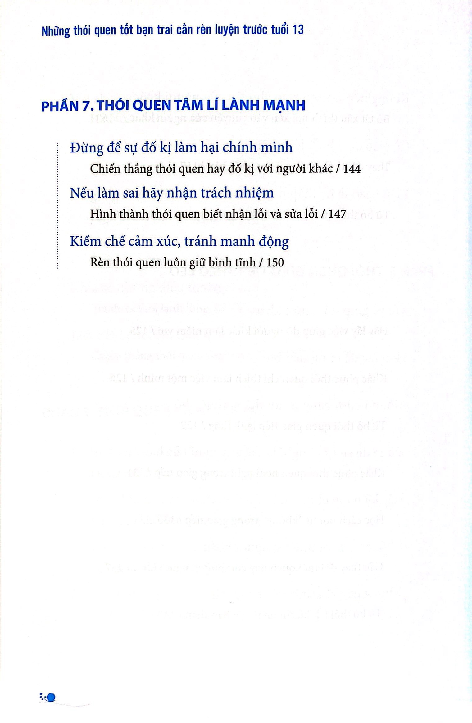 những thói quen tốt bạn trai cần rèn luyện trước tuổi 13
