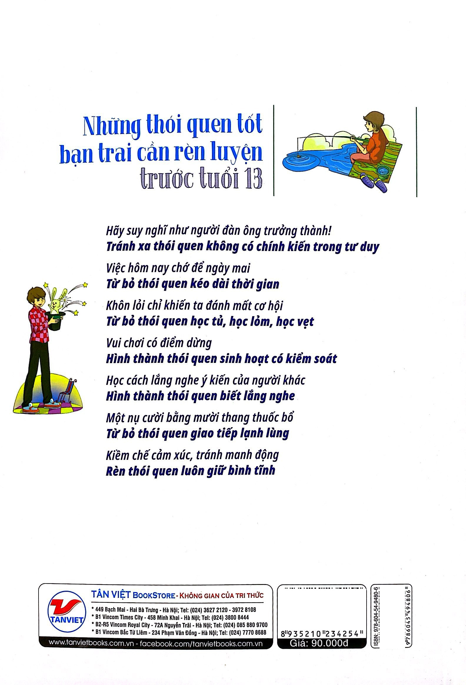 những thói quen tốt bạn trai cần rèn luyện trước tuổi 13