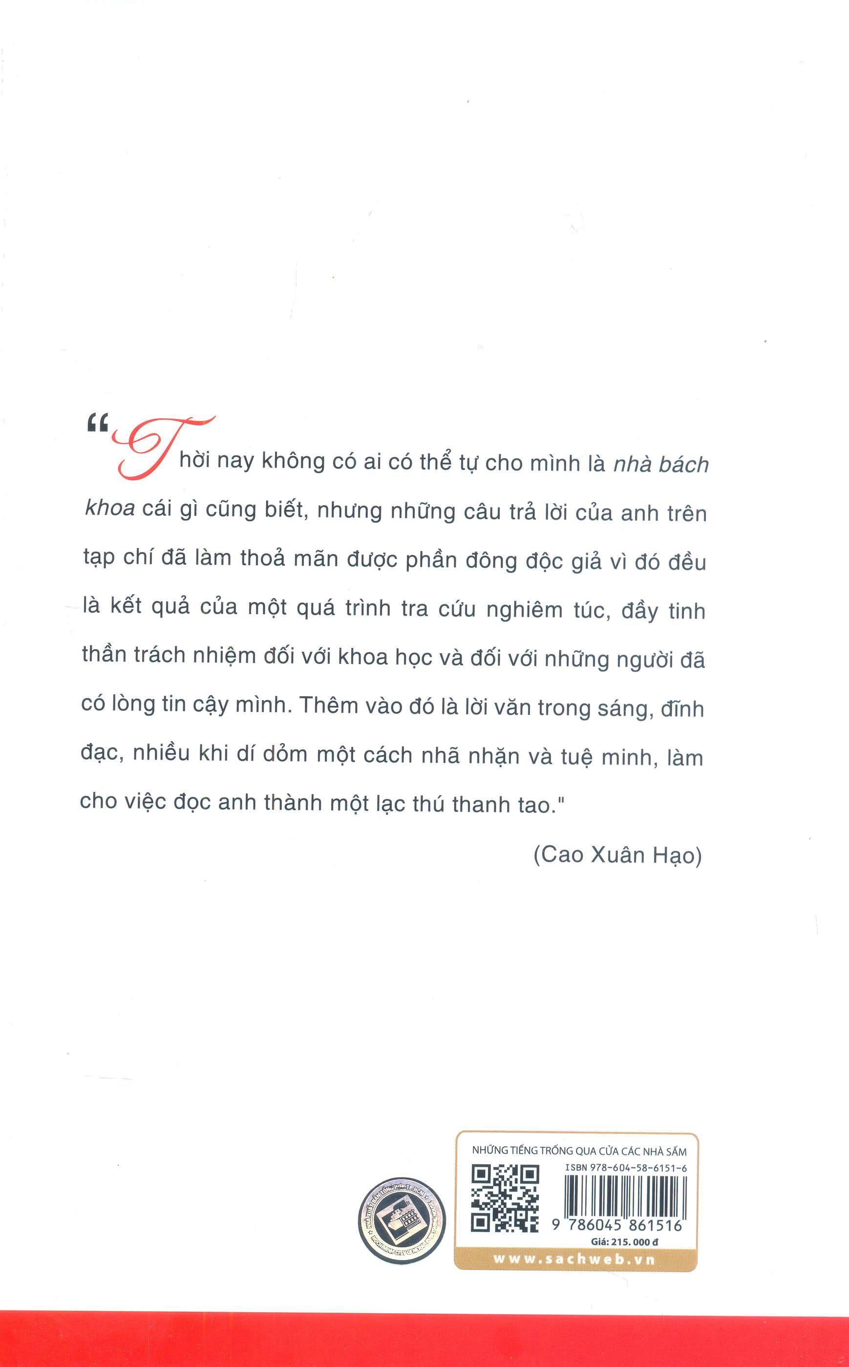 những tiếng trống qua các cửa nhà sấm