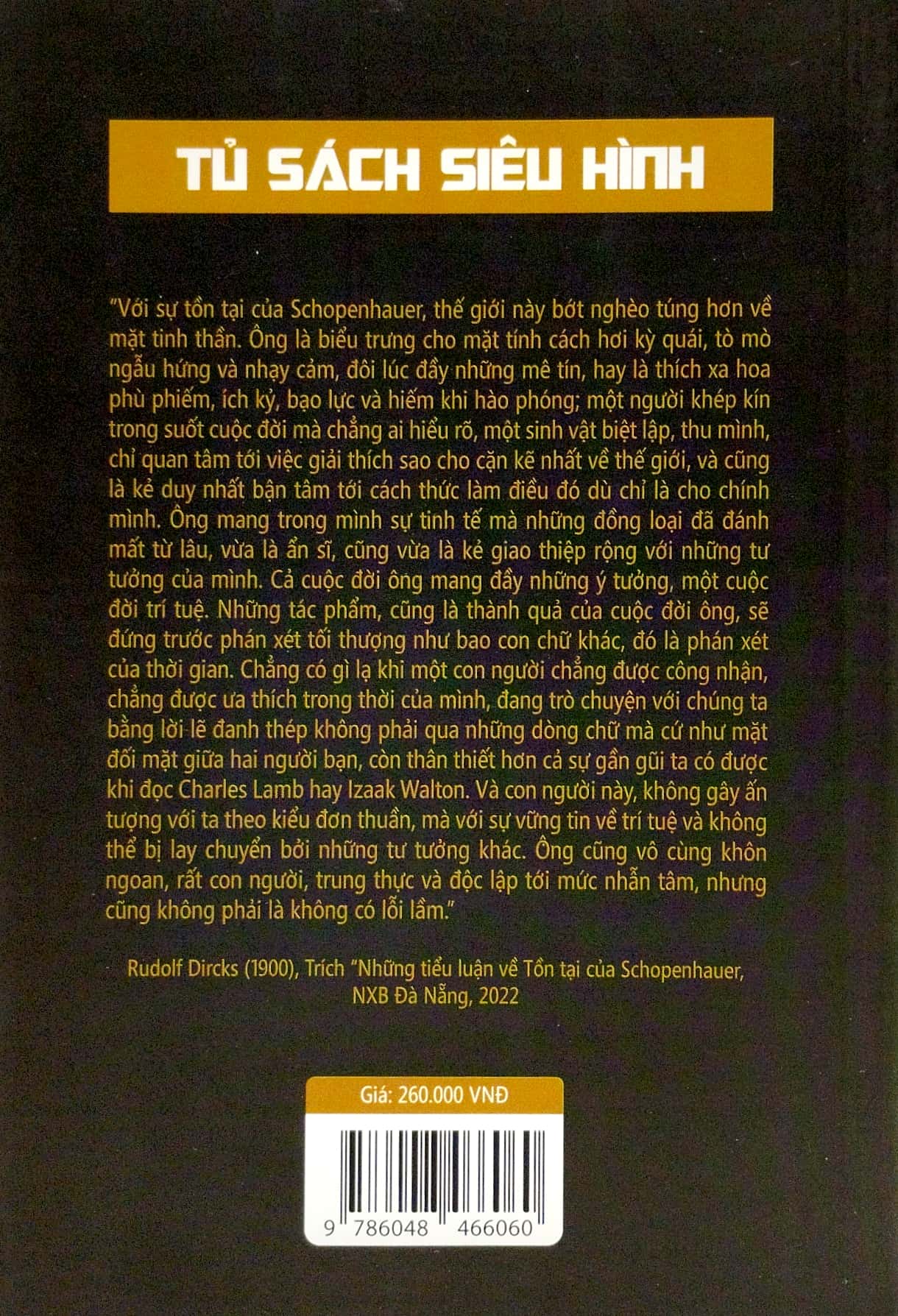 những tiểu luận về tồn tại của arthur schopenhauer