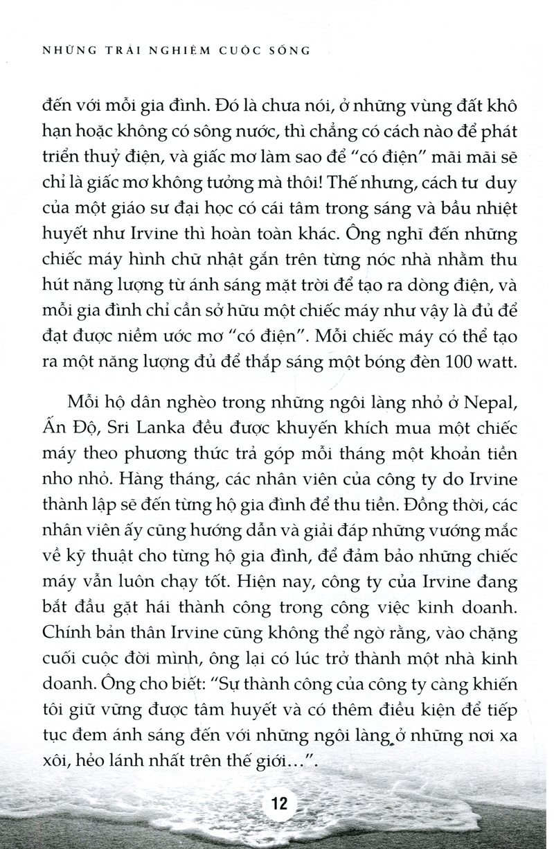 những trải nghiệm cuộc sống