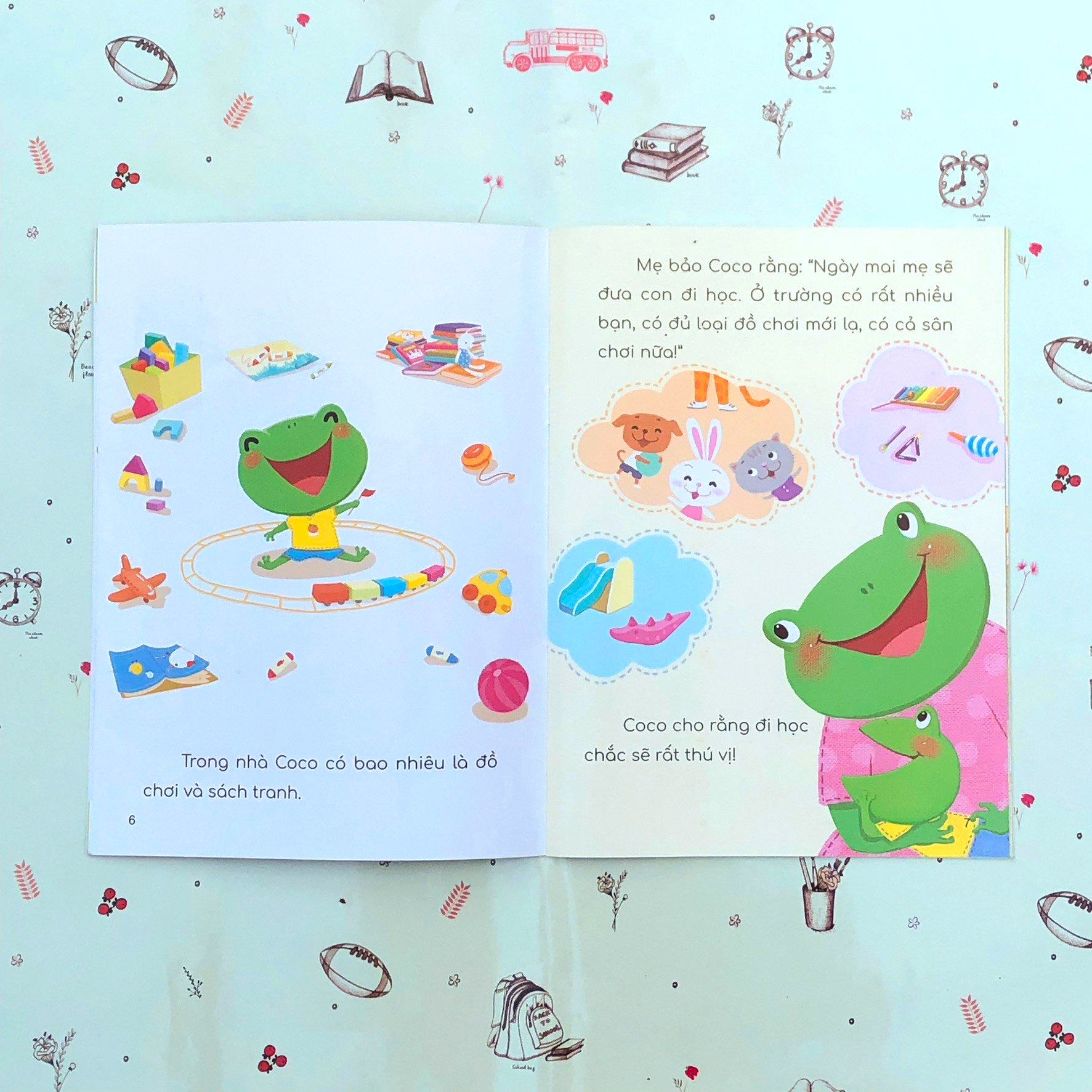 những trải nghiệm đầu đời của bé - coco đi học