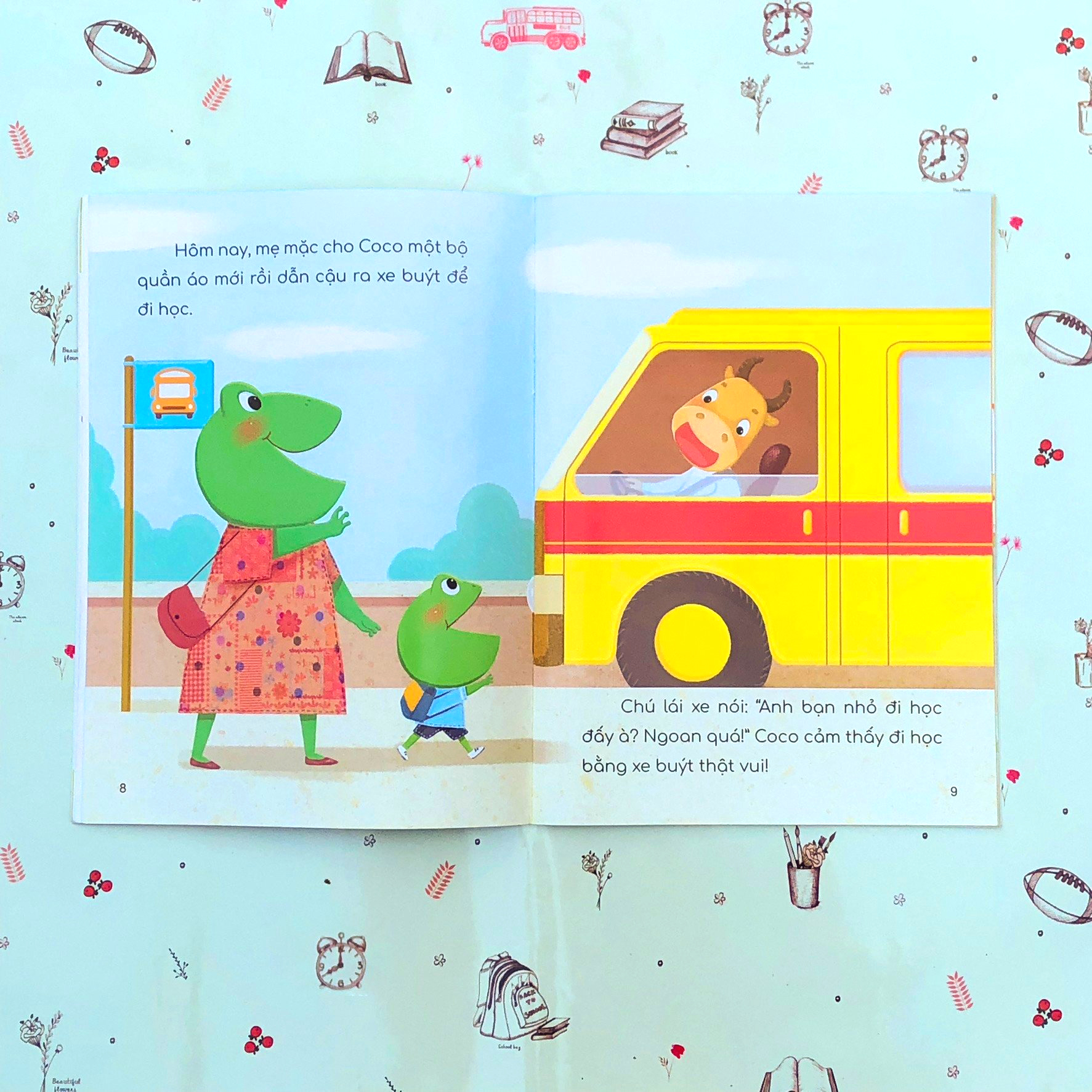 những trải nghiệm đầu đời của bé - coco đi học