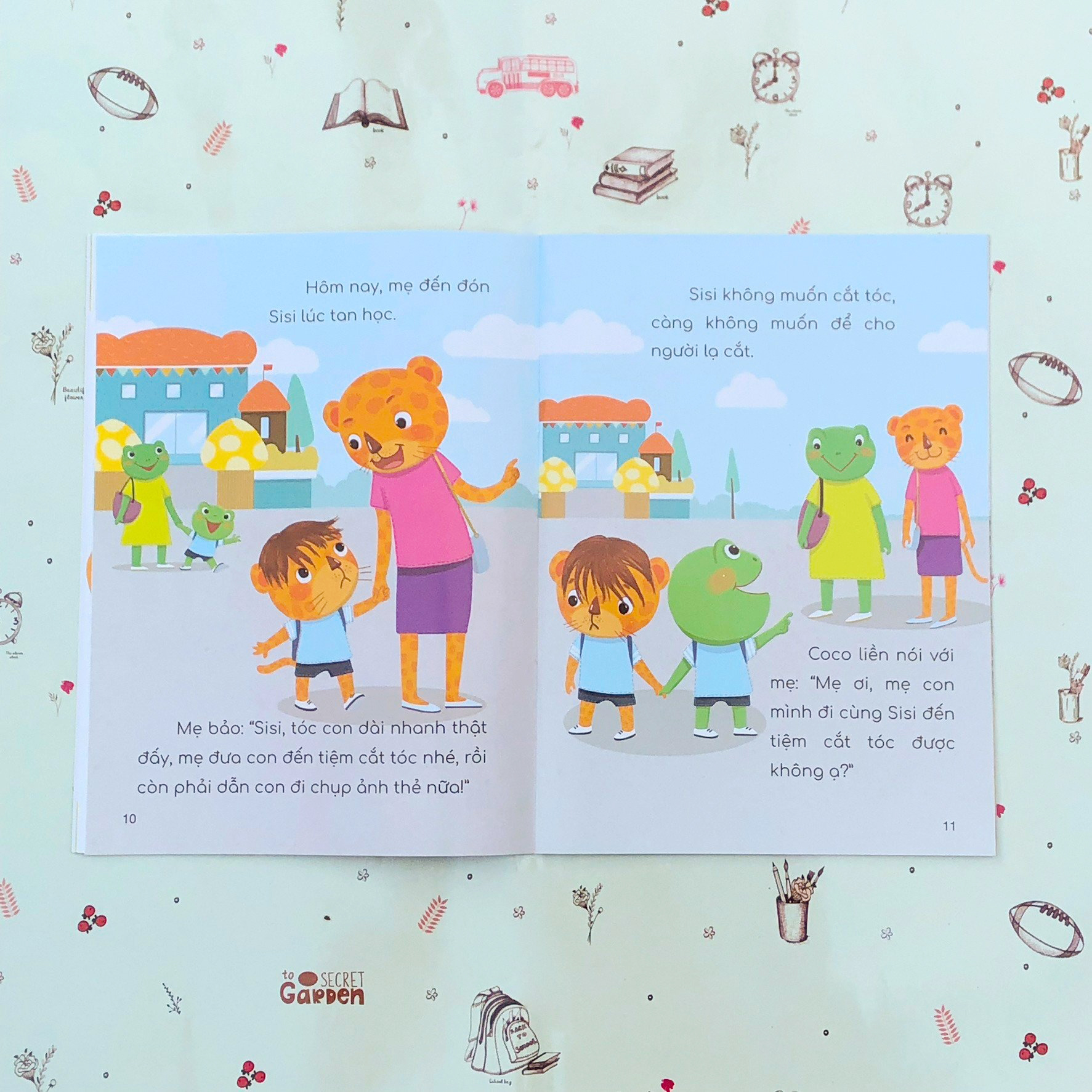 những trải nghiệm đầu đời của bé - con không muốn cắt tóc đâu