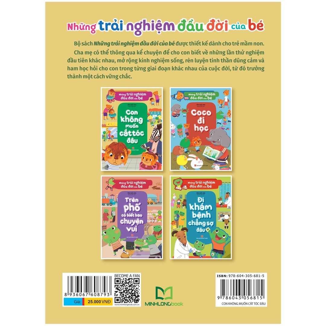 những trải nghiệm đầu đời của bé - con không muốn cắt tóc đâu