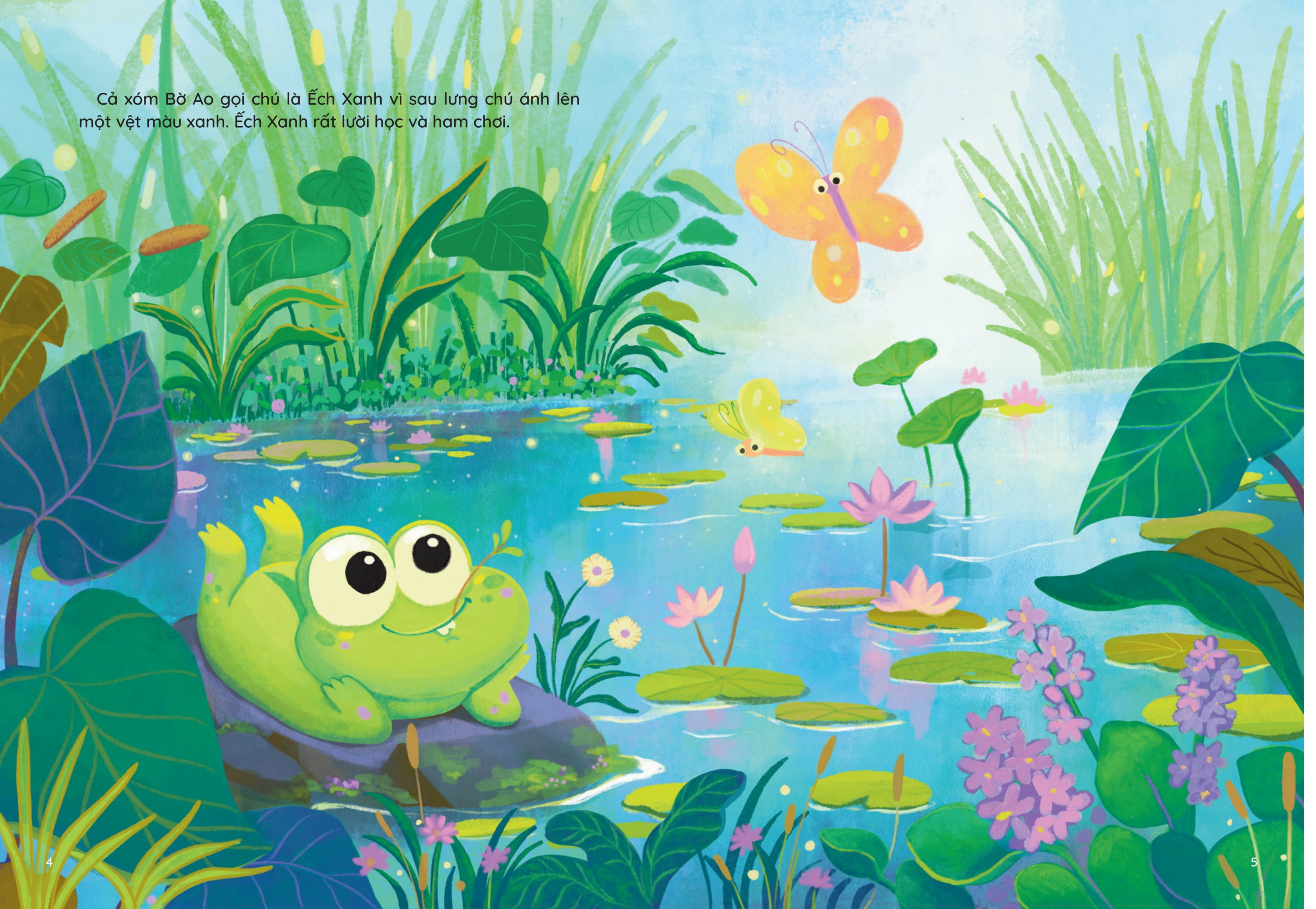 Nhung Truyen Hay Viet Cho Thieu Nhi - Phien Ban Sach Tranh - Ech Xanh Di Hoc