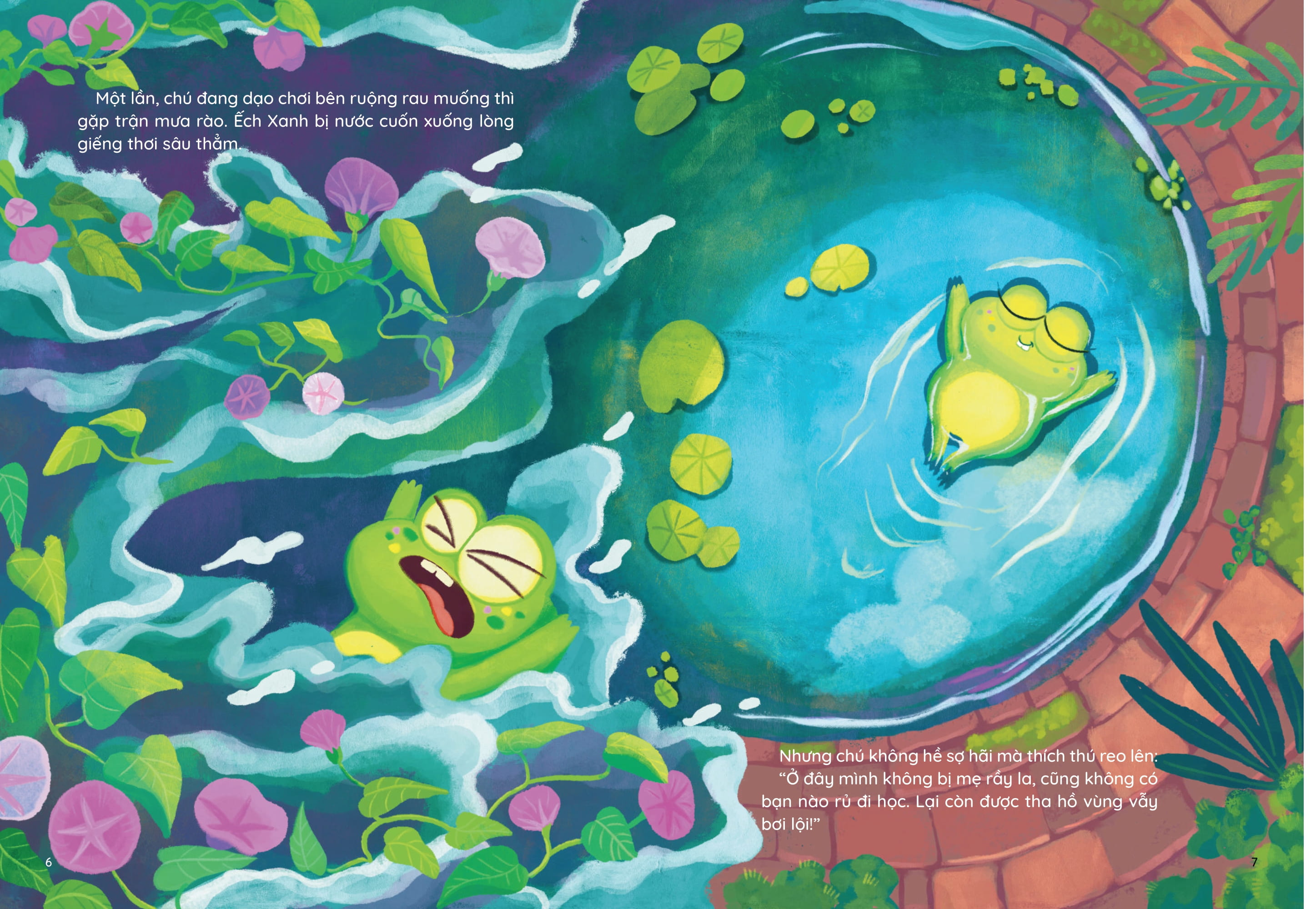 Nhung Truyen Hay Viet Cho Thieu Nhi - Phien Ban Sach Tranh - Ech Xanh Di Hoc