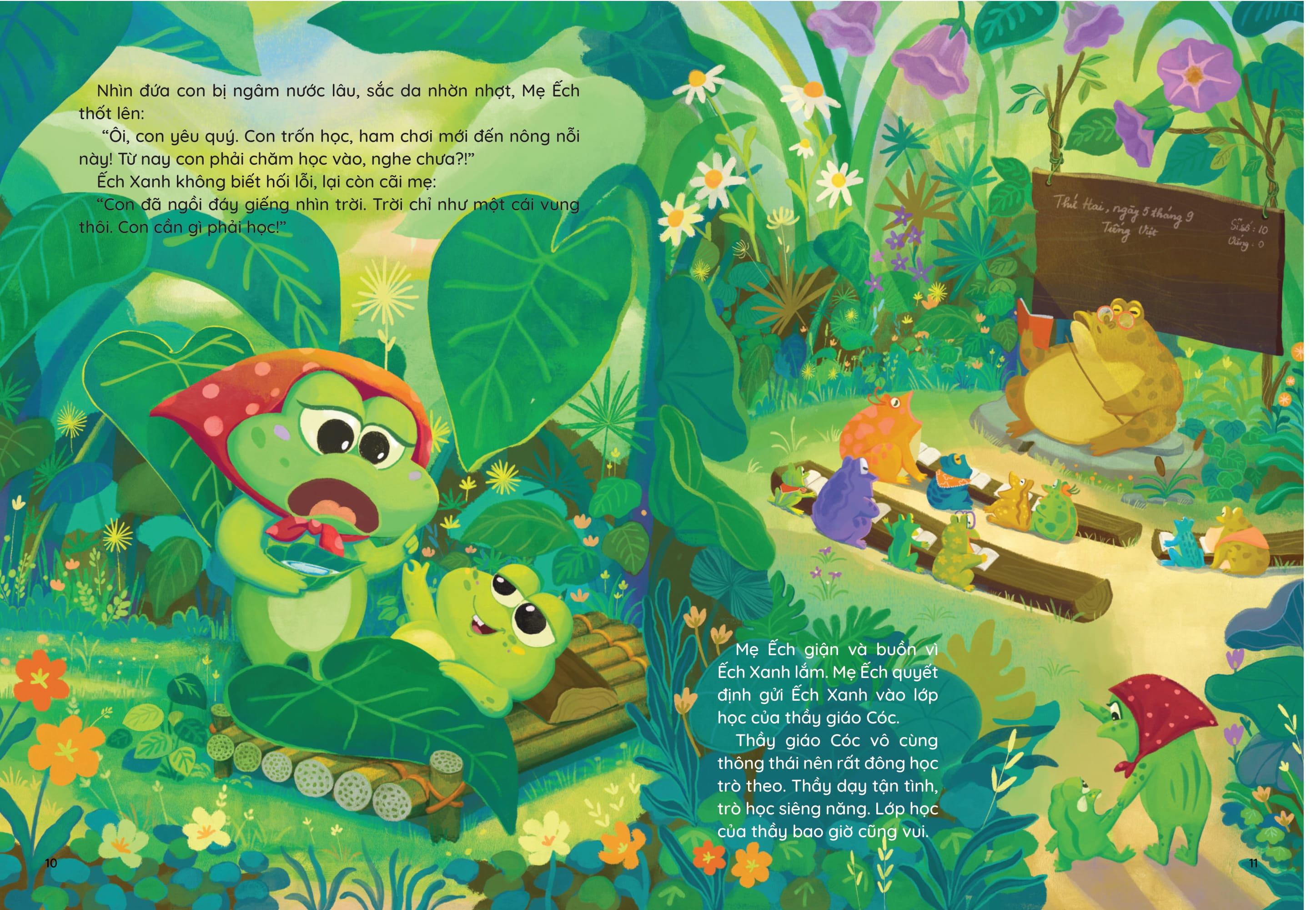 Nhung Truyen Hay Viet Cho Thieu Nhi - Phien Ban Sach Tranh - Ech Xanh Di Hoc