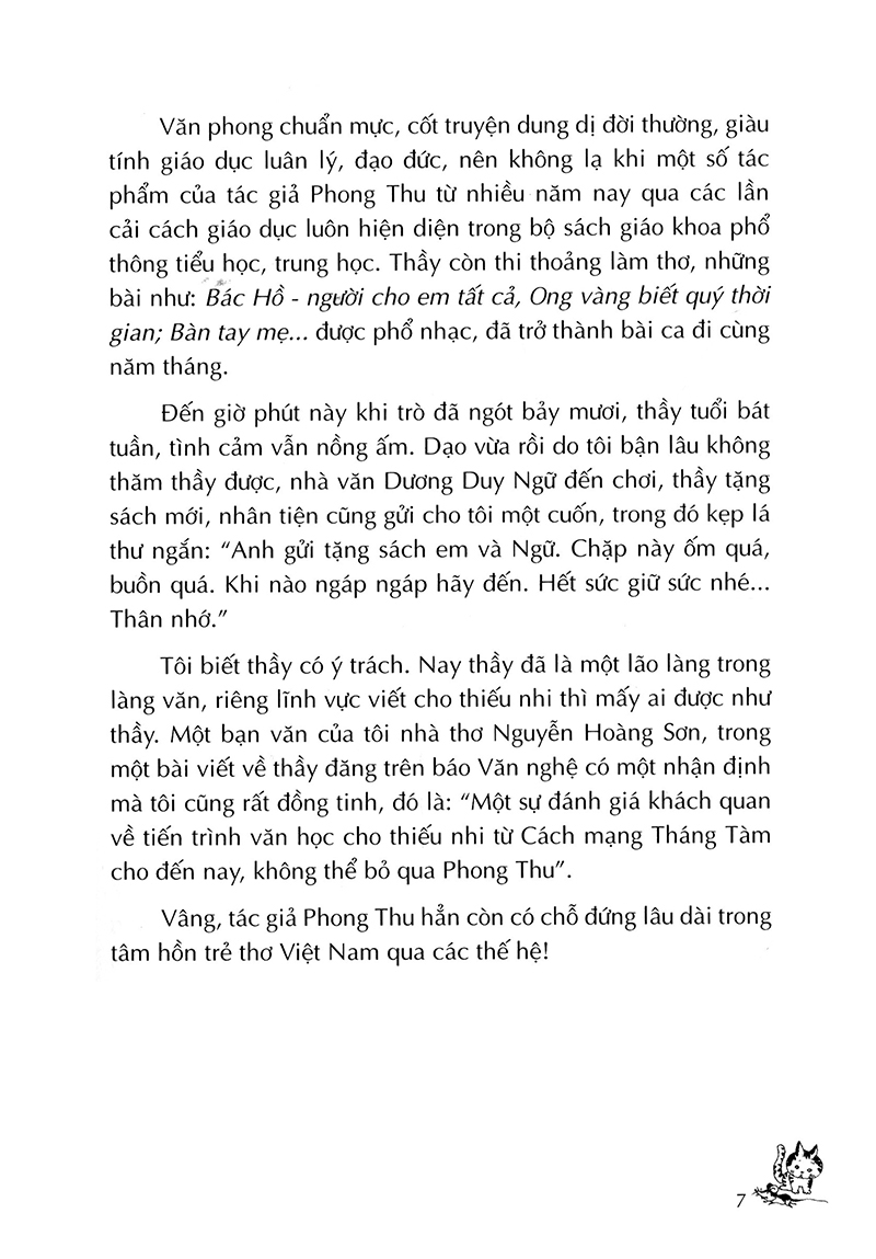 những truyện hay viết cho thiếu nhi - phong thu (tái bản 2019)