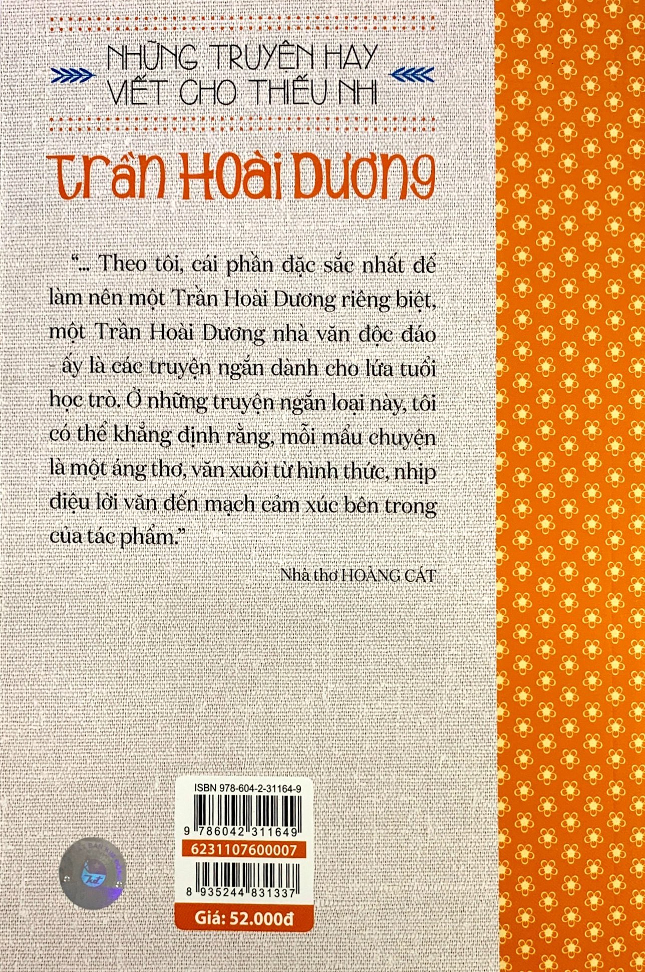 những truyện hay viết cho thiếu nhi - trần hoài dương (tái bản 2019)