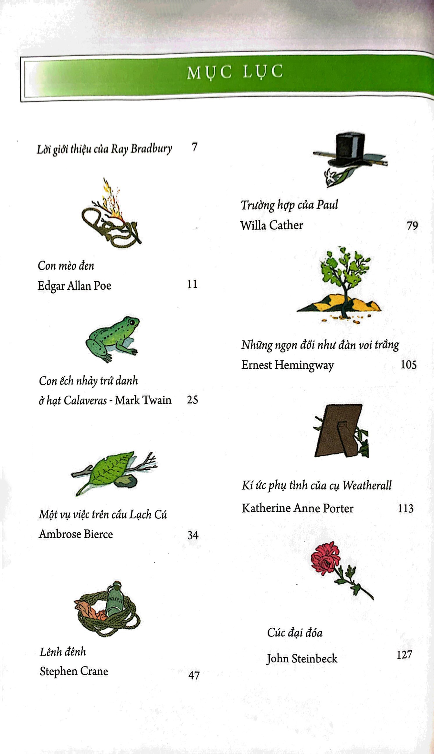 những truyện ngắn mĩ trứ danh