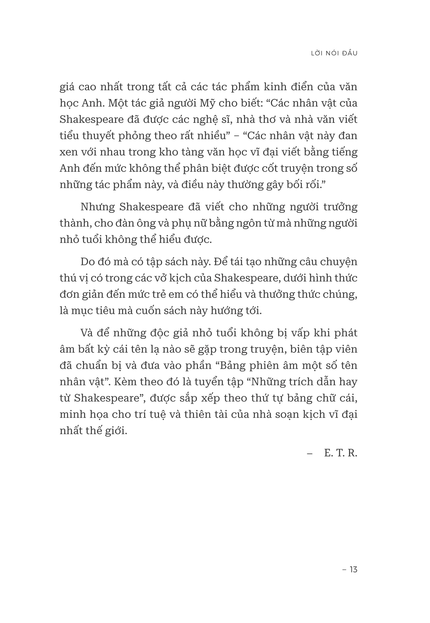 những tuyệt tác của shakespeare - tuyển tập 20 vở kịch được chuyển thể thành truyện cho thiếu nhi