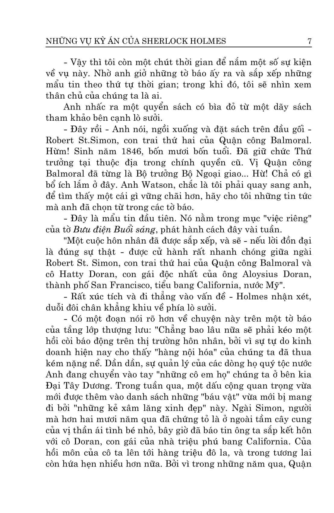 những vụ kỳ án của sherlock holmes (tái bản 2022)