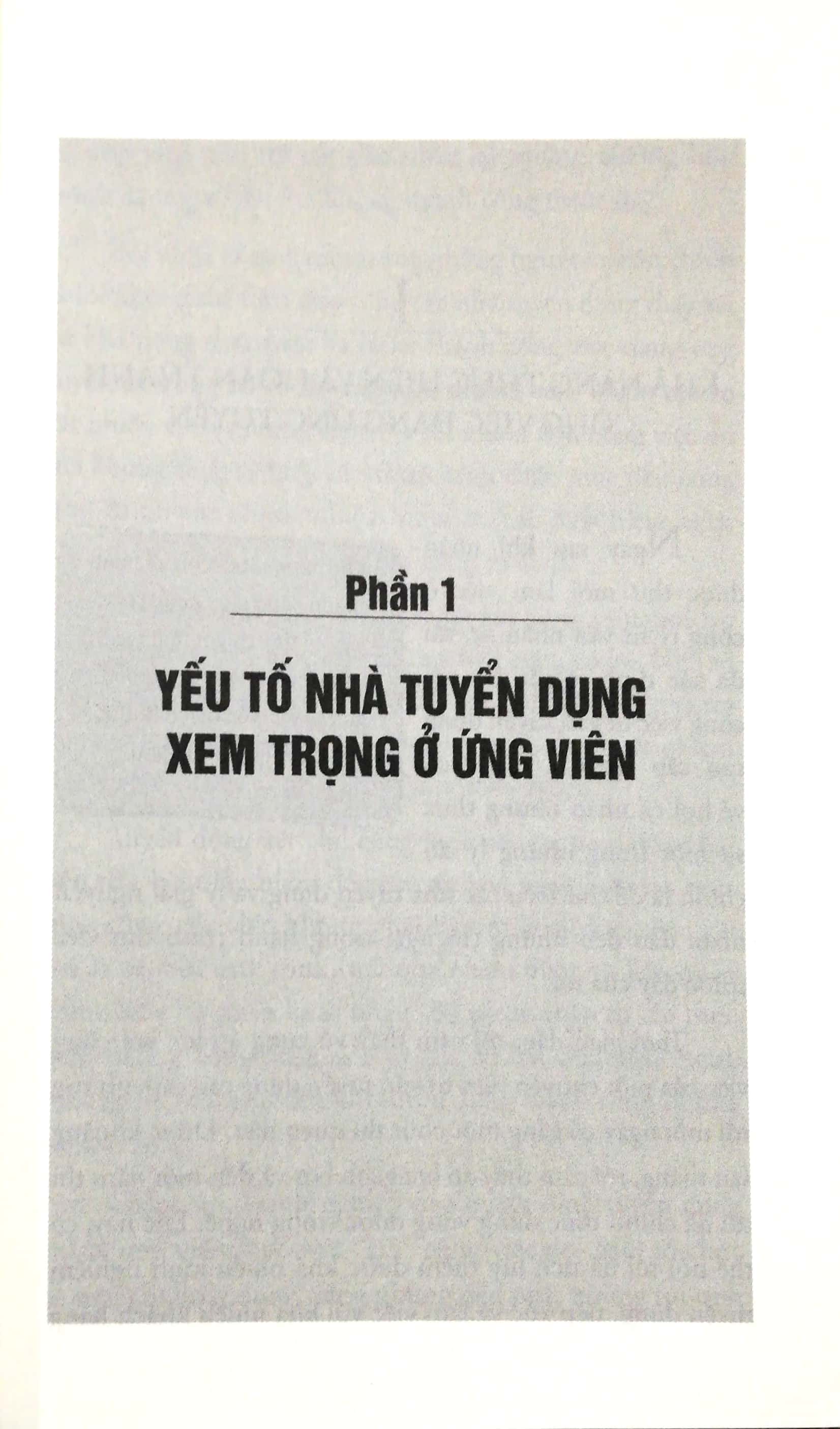 những yếu tố nhà tuyển dụng quan tâm