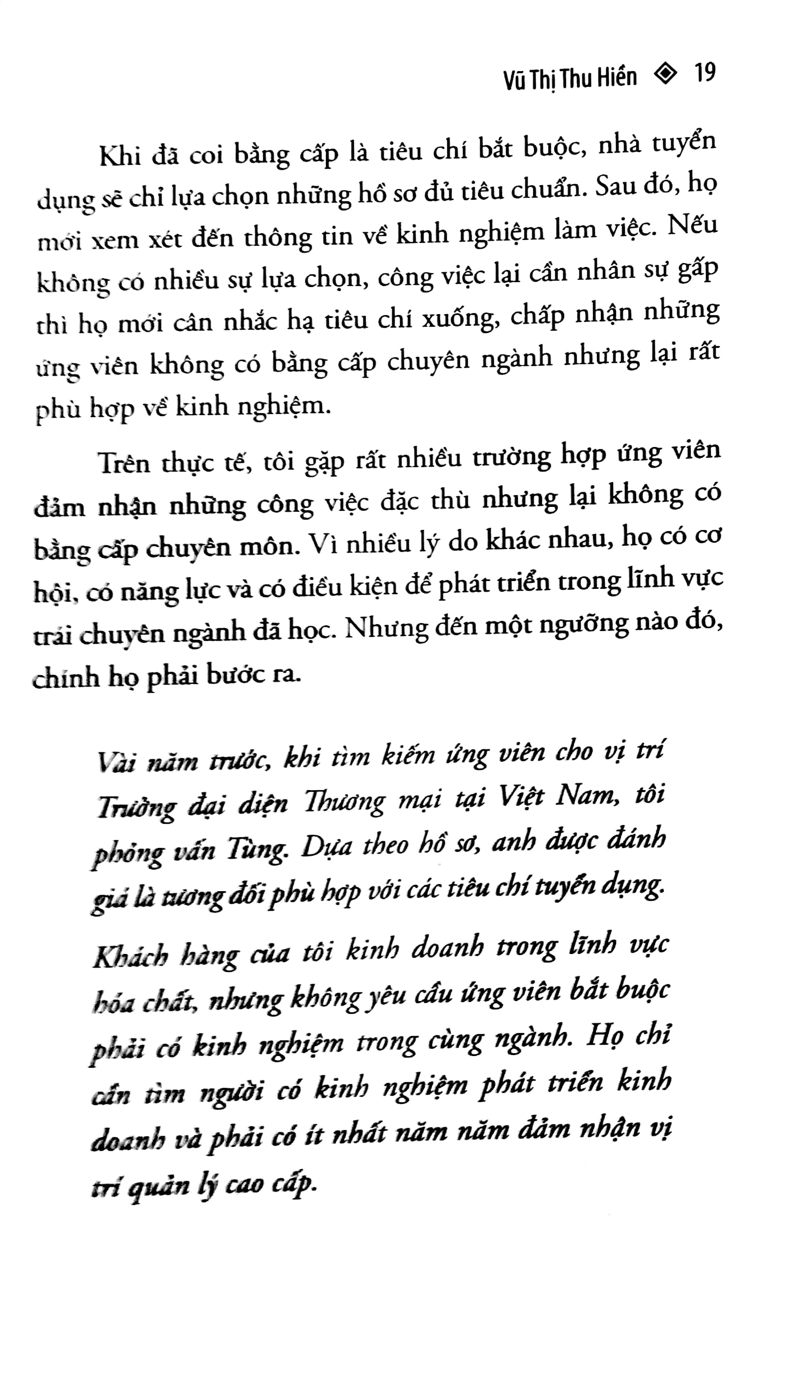 những yếu tố nhà tuyển dụng quan tâm