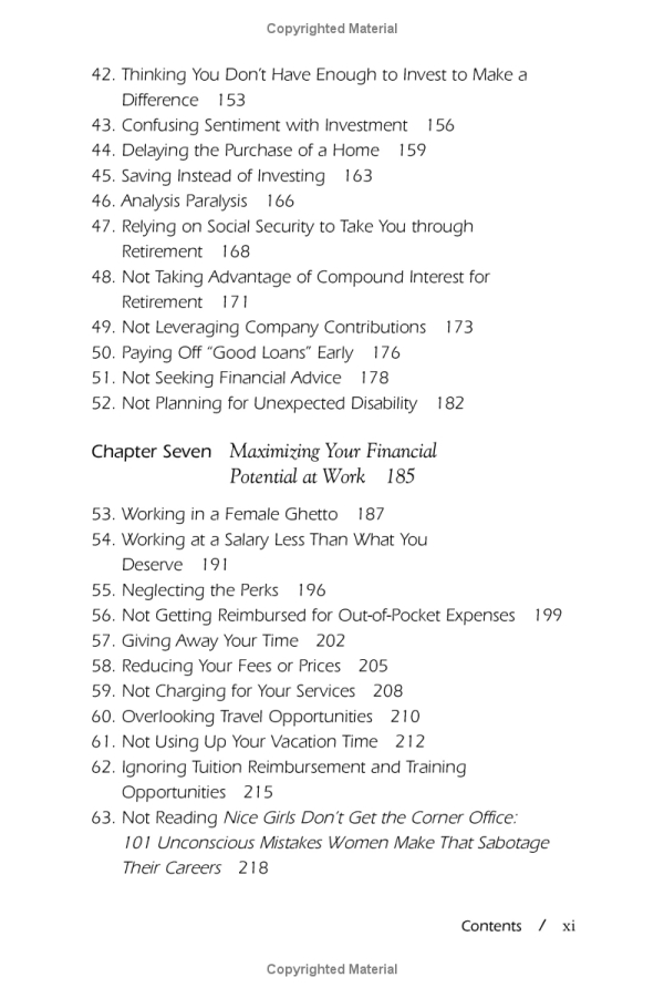 nice girls don't get rich : 75 unavoidable mistakes women make with money